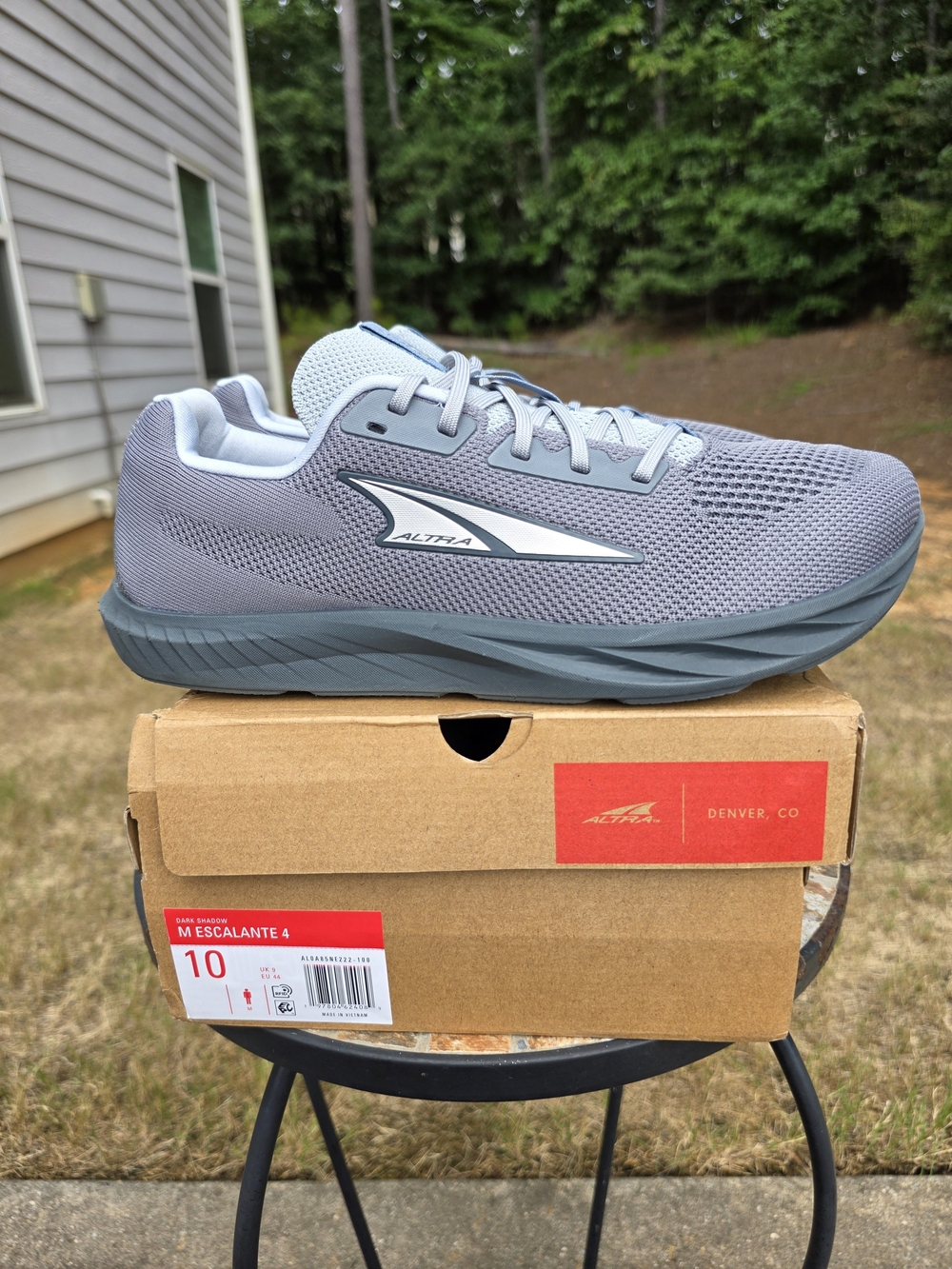 Altra Escalante 4 ALOA85NE222 Dark Shadow Running Shoes Men Sz 10 Worn 2x Box